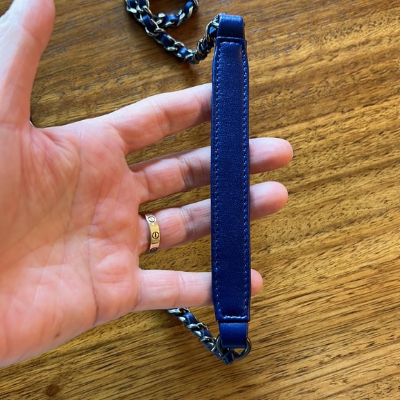 Authentic Chanel Coco Boy Camera Bag Mini Blue - Picture 10 of 10